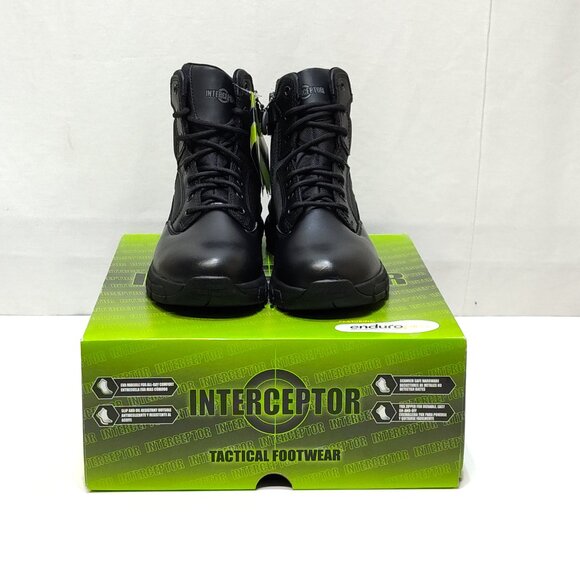 Interceptor Litefast Tactical Boots Women's 7.5 Zippered 6" Shaft Soft Toe NIB - Picture 5 of 9